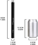 SUPRUS Encendedor eléctrico de arco resistente al viento sin llama USB encendedor recargable con bloqueo de seguridad para velas, barbacoa, camping, negro - Imagen 3