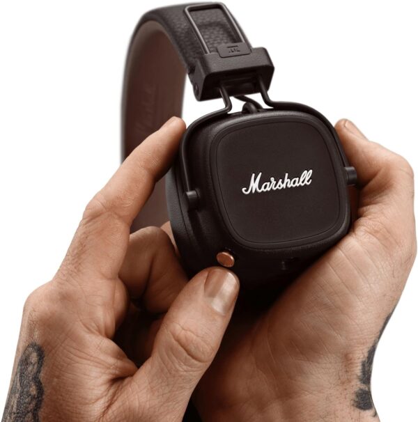 Marshall Major IV Auriculares Bluetooth en la oreja, color marrón - Imagen 3