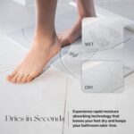 Tapete de baño de piedra, tapete de ducha antideslizante de tierra de diatomeas - Tapete de baño absorbente de secado rápido - Diseño elegante y moderno, fácil de limpiar (23.5 x 15 pulgadas) - Imagen 6