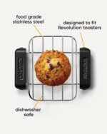 Revolution Estante para calentar tostadoras: calienta suavemente croissants, bollos, magdalenas, pasteles, galletas, pizza, pretzels, tortillas y otros alimentos, la bandeja más cálida para ti - Imagen 5