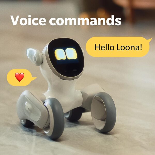 Loona: Tu Petbot adorablemente inteligente - Chat GPT-4o habilitado con comando de voz y reconocimiento de gestos - Los mejores regalos para niños y niñas para 2024 - V20 - Sin base de carga - Imagen 5