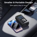 Syncwire Compresor de aire portátil para inflado de neumáticos, inflado 2 veces más rápido, bomba de aire inteligente para neumáticos de automóvil [LCD extragrande] con medidor de presión digital - Imagen 4