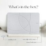 Tapete de baño de piedra, tapete de ducha antideslizante de tierra de diatomeas - Tapete de baño absorbente de secado rápido - Diseño elegante y moderno, fácil de limpiar (23.5 x 15 pulgadas) - Imagen 3