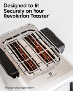 Revolution Estante para calentar tostadoras: calienta suavemente croissants, bollos, magdalenas, pasteles, galletas, pizza, pretzels, tortillas y otros alimentos, la bandeja más cálida para ti - Imagen 4