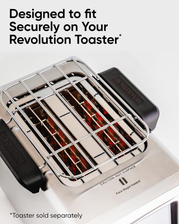 Revolution Estante para calentar tostadoras: calienta suavemente croissants, bollos, magdalenas, pasteles, galletas, pizza, pretzels, tortillas y otros alimentos, la bandeja más cálida para ti - Imagen 4