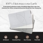 Tapete de baño de piedra, tapete de ducha antideslizante de tierra de diatomeas - Tapete de baño absorbente de secado rápido - Diseño elegante y moderno, fácil de limpiar (23.5 x 15 pulgadas) - Imagen 5