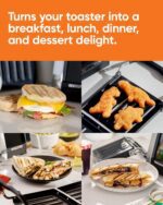 Revolution Toastie Press - Quesadilla, Quesadilla, Queso a la parrilla y Panini Press Sandwichera que se adapta a todas las tostadoras – Colócalo en tu tostadora para tostar cómodamente sándwiches - Imagen 2