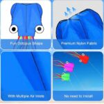 Cometas - 10 cometas de pulpo grandes, de cola larga, fácil de volar, cometas de playa a granel, 157 pulgadas, moluscos 3D de pulpo para niños y adultos, kitesurf, parque al aire libre, cometa colorida - Imagen 7