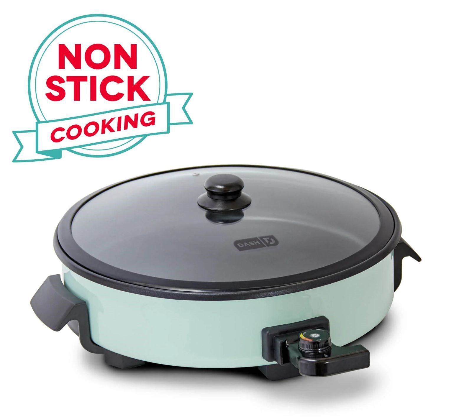 Imagen de WhatsApp 2024-08-13 a las 16.46.01_78a6a4ab Dash Sartén eléctrica de tamaño familiar con superficie antiadherente de 14 pulgadas + libro de recetas para pizza, hamburguesas, galletas, fajitas, desayuno y más, capacidad de 20 tazas, 1400 W - Imagen 1