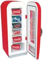 FRIGIDAIRE EFMIS045-RED Retro perfecto para oficina, dormitorios, bar o hogar, mini refrigerador 10 latas de soda, rojo - Imagen 2