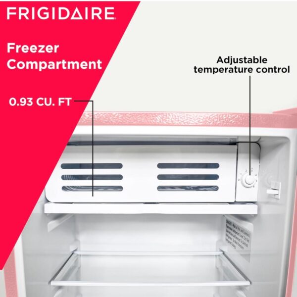 Frigidaire Refrigerador compacto retro con enfriador, refrigerador de encimera de 3.2 pies cúbicos con abridor de botellas integrado, refrigerador compacto para oficina, dormitorio - Imagen 5