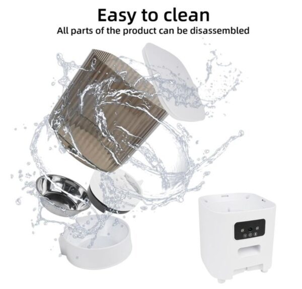 Dispensador Automatico de Alimentos Smart con Camara con sonido y microfono  capacidad  5Litros - Imagen 11