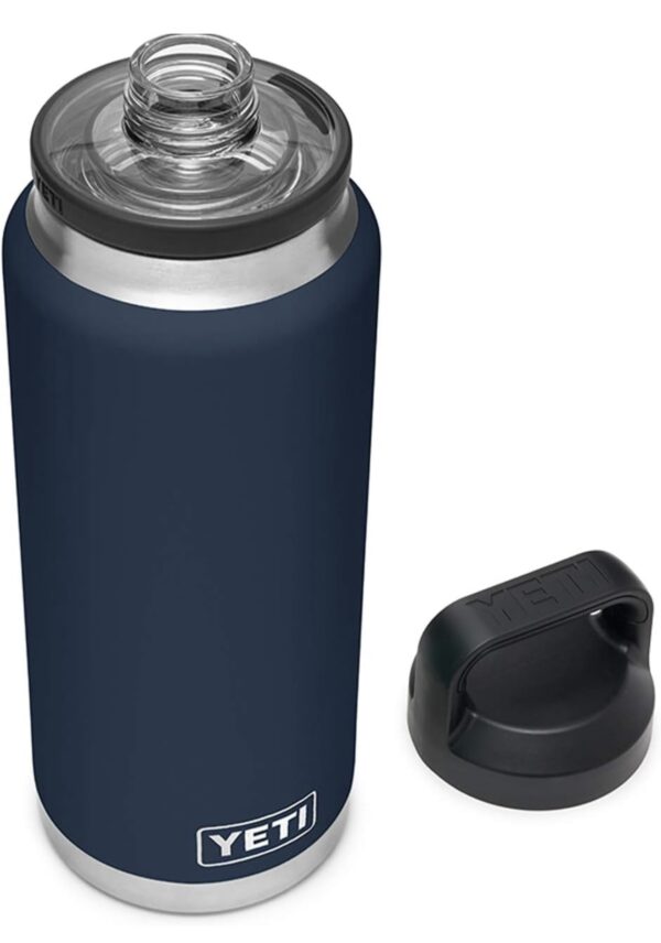 YETI Rambler Botella de 36 onzas, aislada al vacío, acero inoxidable con tapa para sorbos - Imagen 1