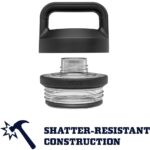 YETI Rambler Botella de 36 onzas, aislada al vacío, acero inoxidable con tapa para sorbos - Imagen 4