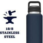 YETI Rambler Botella de 36 onzas, aislada al vacío, acero inoxidable con tapa para sorbos - Imagen 6