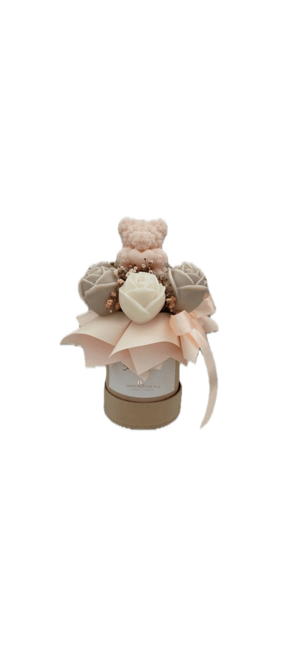 Ohanna Essence -Arreglo de Flores de soya con figura 5 piezas - Imagen 2