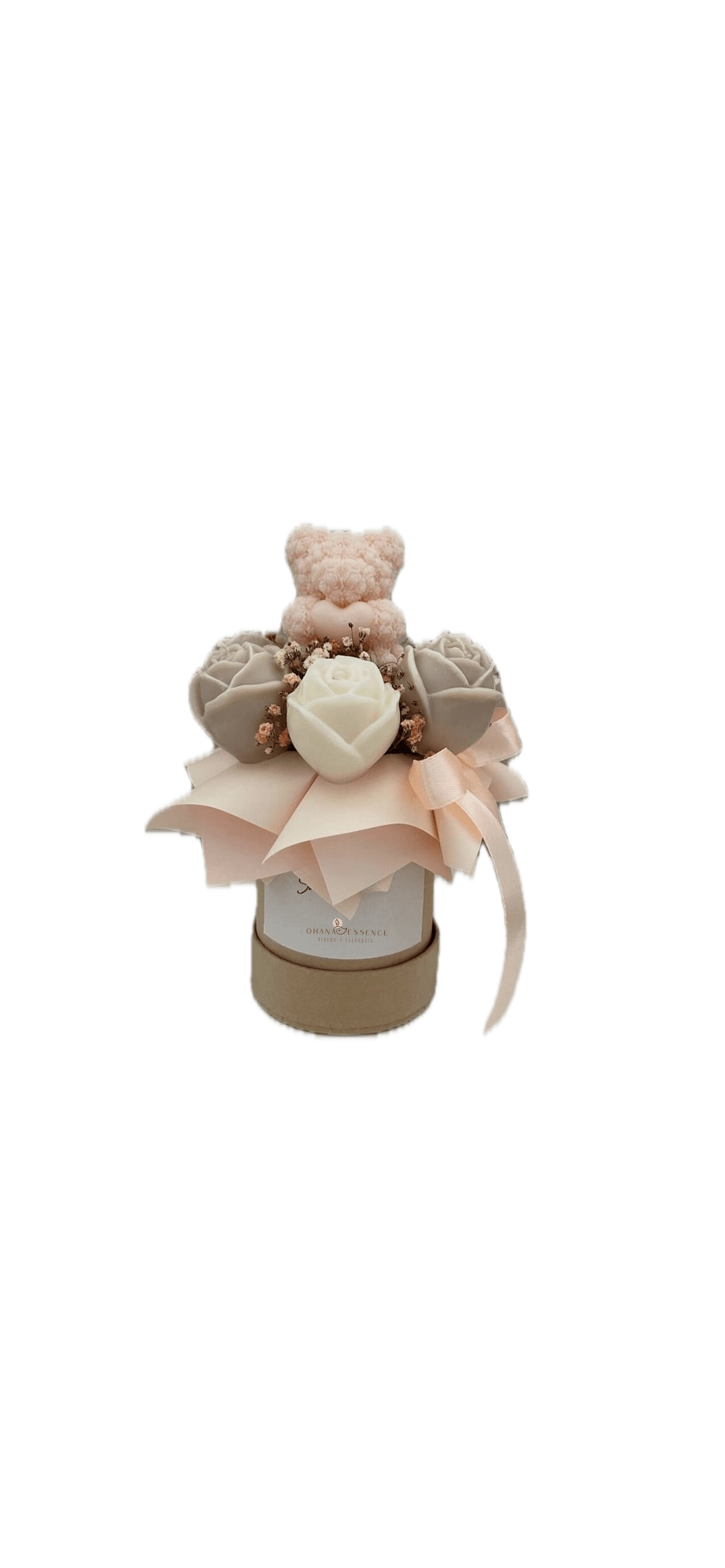 IMG_9312 Ohanna Essence -Arreglo de Flores de soya con figura 5 piezas - Imagen 1