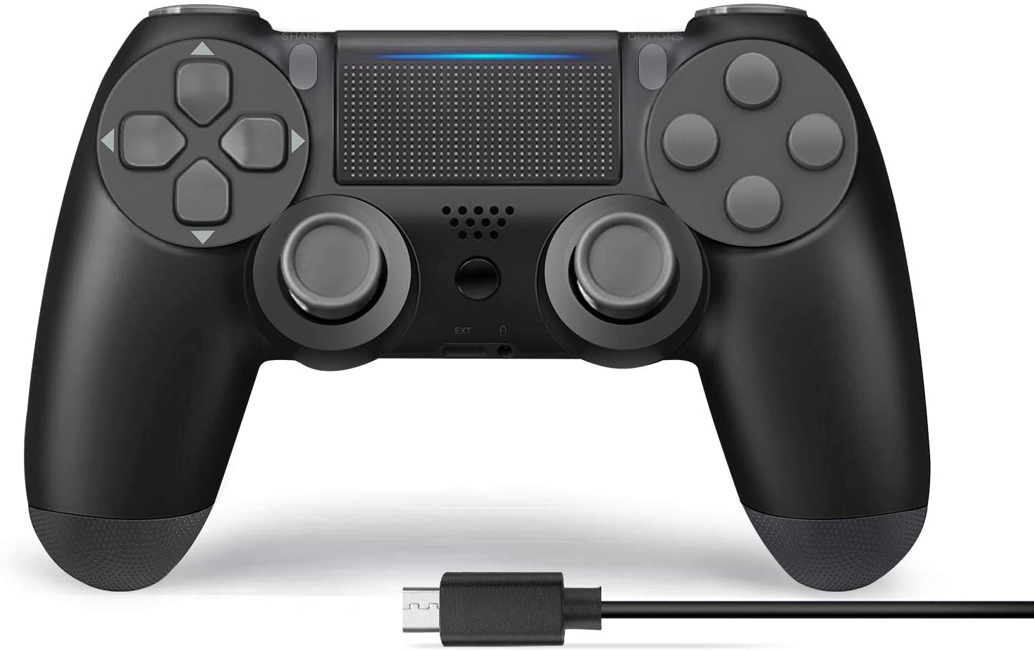 61HRgitw4CL._AC_SL1500_ Controlador inalámbrico para PS4, Usergaing PS4 controlador inalámbrico para Sony PS4/Pro/Slim/PC con función de audio, altavoz y doble vibración - Imagen 1