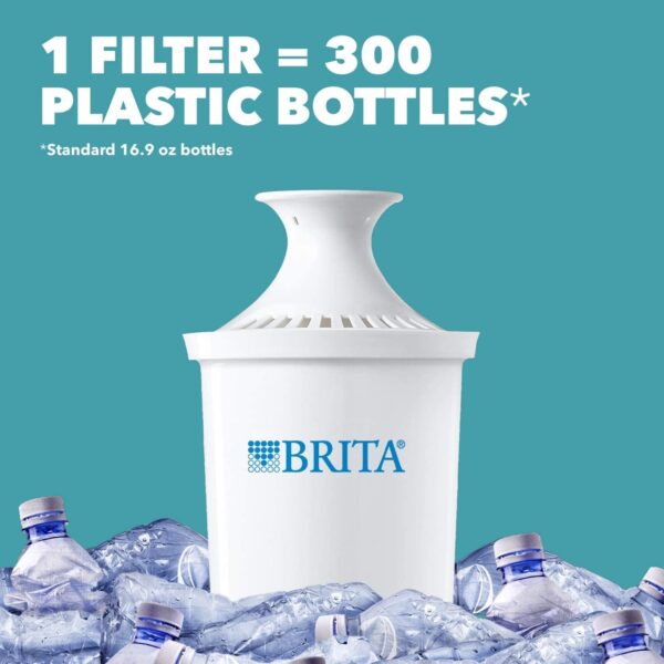 Dispensador de agua UltraMax de Brita con 1 filtro, libre de BPA, negro, Negro - Imagen 9