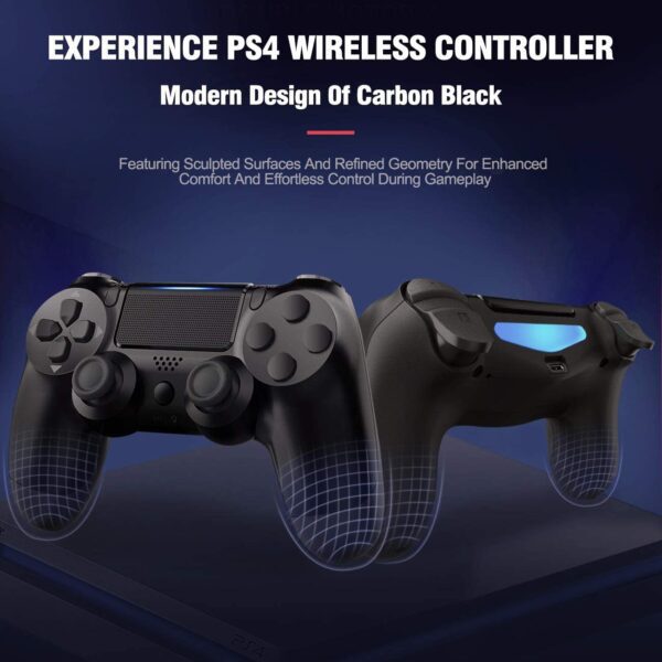 Controlador inalámbrico para PS4, Usergaing PS4 controlador inalámbrico para Sony PS4/Pro/Slim/PC con función de audio, altavoz y doble vibración - Imagen 5