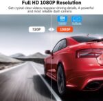 Camara para Dash 1080P FHD con modo de parqueo, sensor G, apertura súper grande F1.8, pantalla LCD de 3 pulgadas - Imagen 4