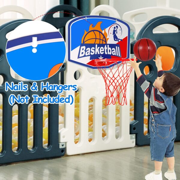 Aro de baloncesto para niños pequeños juguetes portátiles de altura ajustable de 2.9 pies con 2 bolas mini aros de baloncesto interior porteros juveniles regalos al aire libre niño niña edad 1 2 3 4 5 6 7 8 años juego de patio trasero - Imagen 7