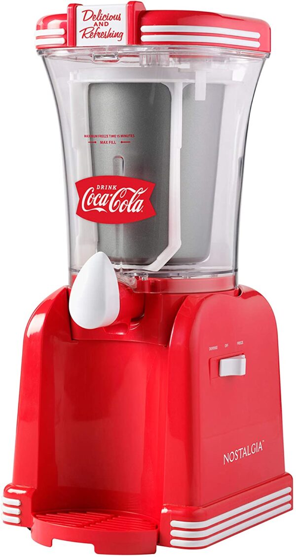 Nostalgia SM32CK Coca-Cola 32 onzas Retro Slush Beker, rojo - Imagen 5