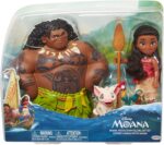 Muñeco Moana Disney con figura de muñeca Maui Demigod, 4 piezas Little Little Story Telling Gift Set para niñas de 3 años en adelante - Imagen 4