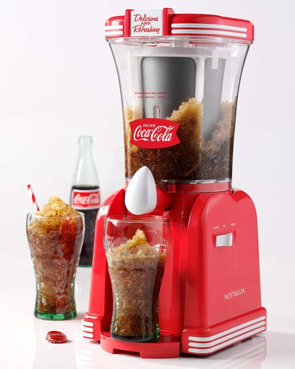 Nostalgia SM32CK Coca-Cola 32 onzas Retro Slush Beker, rojo - Imagen 4