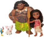Muñeco Moana Disney con figura de muñeca Maui Demigod, 4 piezas Little Little Story Telling Gift Set para niñas de 3 años en adelante - Imagen 3