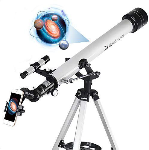 Telescopios para adultos, telescopio para principiantes y niños – Refractor de 27.559 in de longitud focal y alcance de viaje para observar la luna y el planeta con soporte de 0.394 in ocular para smartphone y trípode - Imagen 8