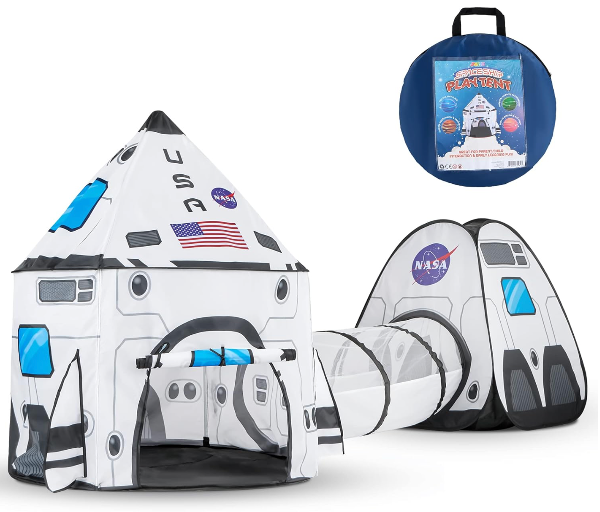 Tienda de campaña desplegable con túnel y casa de juegos para niños, para interiores y exteriores, color blanco - Imagen 10