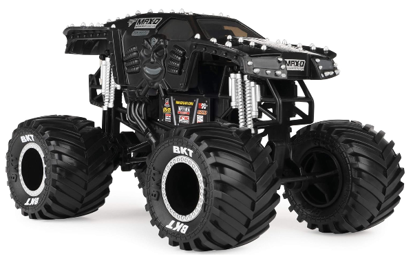 Monster Jam Camión monstruo oficial Max-D - Max-D Collector a escala 1:24 - Llantas cromadas y neumáticos BKT para uso en todos los juegos - Coleccionable para fanáticos y fiestas de cumpleaños - Imagen 4