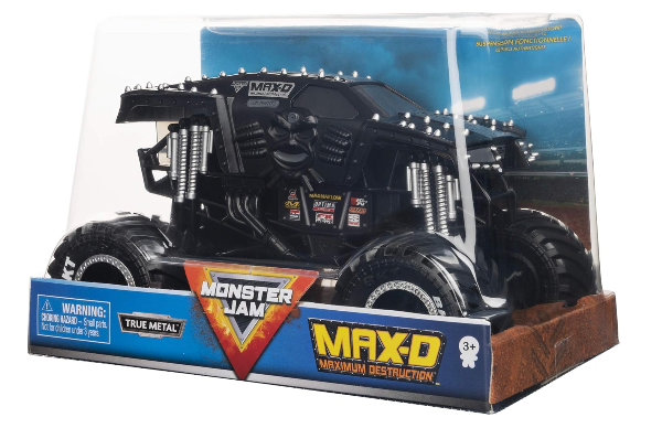 Monster Jam Camión monstruo oficial Max-D - Max-D Collector a escala 1:24 - Llantas cromadas y neumáticos BKT para uso en todos los juegos - Coleccionable para fanáticos y fiestas de cumpleaños - Imagen 6