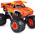 Monster Jam Monster Truck oficial - El Toro Loco - Vehículo fundido a presión a escala 1:24 - Llantas cromadas y neumáticos para todos los juegos - Coleccionable para fanáticos y fiestas - Imagen 3