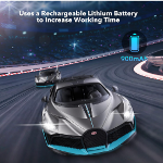 Bugatti Divo - Auto a control remoto, escala 1/12, auto a control remoto, 7.5 mi/h, modelo de auto con licencia de 2.4 GHz, 7.4 V, 900 mAh, para adultos, niños y niñas de 6 a 12 años - Imagen 2