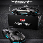 Bugatti Divo - Auto a control remoto, escala 1/12, auto a control remoto, 7.5 mi/h, modelo de auto con licencia de 2.4 GHz, 7.4 V, 900 mAh, para adultos, niños y niñas de 6 a 12 años - Imagen 4