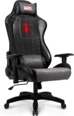 Silla Gamer Marvel Avengers silla de juegos de escritorio, oficina, ordenador, sillas de carreras, reclinable para adultos, juego ergonómico, reclinable, respaldo alto, mecedora de cuero (hombre araña)