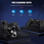 Controlador inalámbrico para PS4, Usergaing PS4 controlador inalámbrico para Sony PS4/Pro/Slim/PC con función de audio, altavoz y doble vibración - Imagen 7