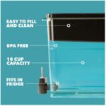 Dispensador de agua UltraMax de Brita con 1 filtro, libre de BPA, negro, Negro - Imagen 3