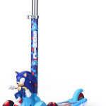 Patinete para niños, scooter de 3 ruedas autoequilibrante con ruedas y cubierta iluminadas, cubierta antideslizante extra ancha, freno trasero, inclinado para conducir, diseño ligero, para niños de 3