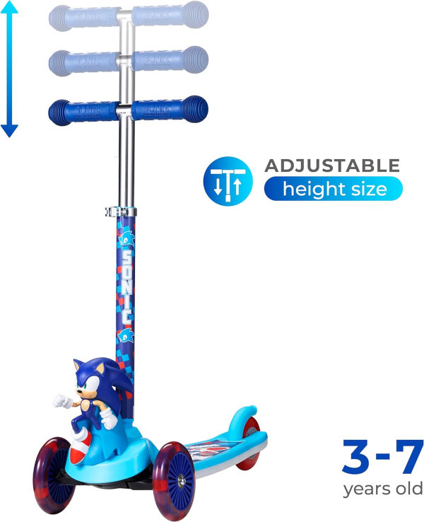 Patinete para niños, scooter de 3 ruedas autoequilibrante con ruedas y cubierta iluminadas, cubierta antideslizante extra ancha, freno trasero, inclinado para conducir, diseño ligero, para niños de 3 - Imagen 10