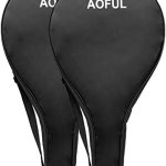 Bolsa para raqueta de pádel, bolsa de cubierta de raqueta de tenis POP para proteger al agua, bolsa de transporte acolchada ligera con correa de hombro ajustable compatible con Wilson, Dunlop (raqueta