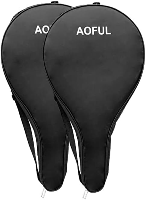 41hVCAddZqL._AC_.jpg Bolsa para raqueta de pádel, bolsa de cubierta de raqueta de tenis POP para proteger al agua, bolsa de transporte acolchada ligera con correa de hombro ajustable compatible con Wilson, Dunlop (raqueta - Imagen 1
