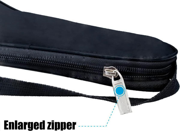 Bolsa para raqueta de pádel, bolsa de cubierta de raqueta de tenis POP para proteger al agua, bolsa de transporte acolchada ligera con correa de hombro ajustable compatible con Wilson, Dunlop (raqueta - Imagen 4