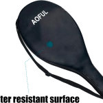 Bolsa para raqueta de pádel, bolsa de cubierta de raqueta de tenis POP para proteger al agua, bolsa de transporte acolchada ligera con correa de hombro ajustable compatible con Wilson, Dunlop (raqueta - Imagen 5