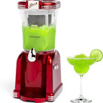 Nostalgia Classic Frozen Slushie Maker para el hogar, rojo retro, 32 oz