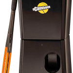 Máquina de tenis eCannon con TOPSPIN. para jugadores intermedios y avanzados. Fabricado en Estados Unidos por la empresa #1 Tennis Machine.