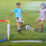Mini juegos de portería de fútbol para niños, patio trasero + mini red interior y juego - PLAY DAY de pelota con bomba, juegos de portería de fútbol plegable portátil para niños y niños pequeños, 24 x 16 pulgadas - Imagen 6