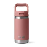 YETI Rambler Botella de 18 onzas, aislada al vacío, de acero inoxidable con tapa de popote a juego de colores - Imagen 3